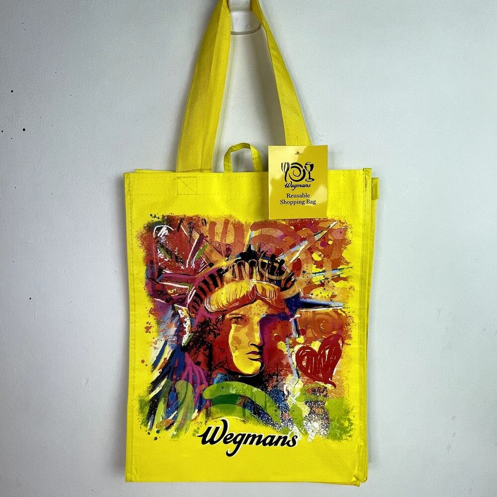 Wegmans RARE! New York NY State NYC Reusable Grocery Tote Bag Statue of Liberty